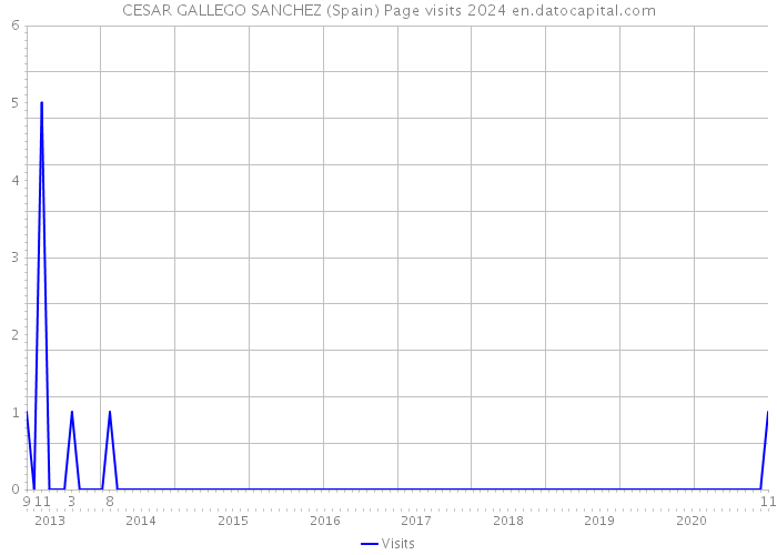 CESAR GALLEGO SANCHEZ (Spain) Page visits 2024 