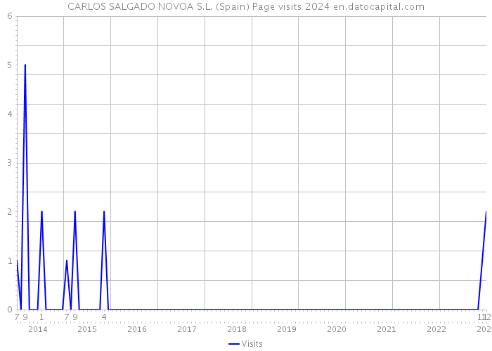 CARLOS SALGADO NOVOA S.L. (Spain) Page visits 2024 