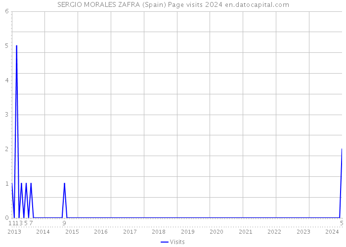 SERGIO MORALES ZAFRA (Spain) Page visits 2024 