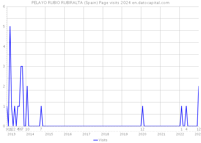 PELAYO RUBIO RUBIRALTA (Spain) Page visits 2024 