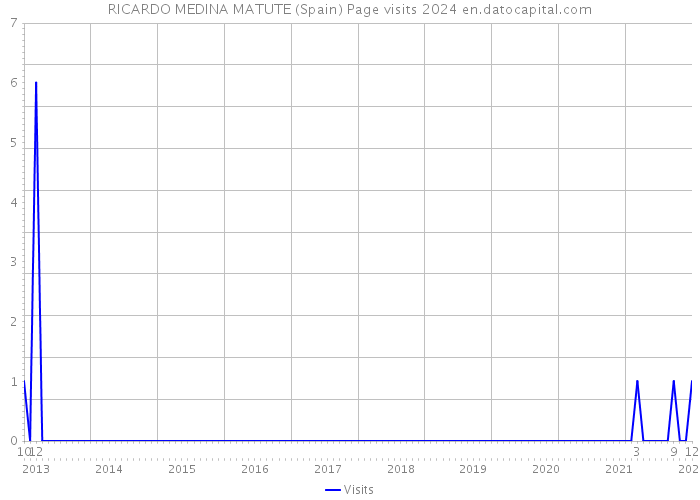 RICARDO MEDINA MATUTE (Spain) Page visits 2024 