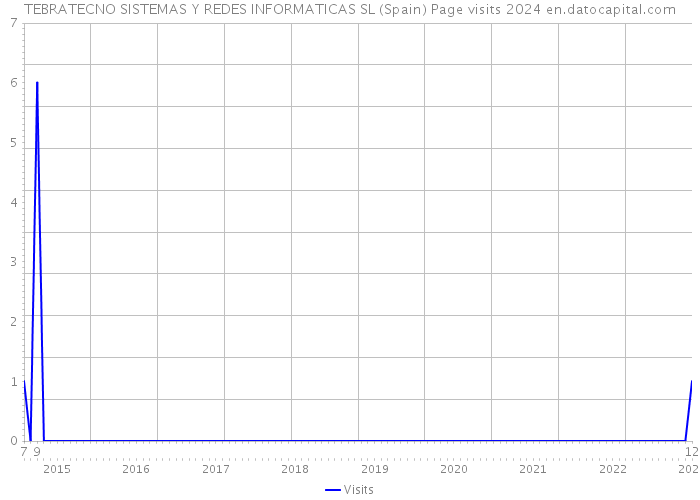 TEBRATECNO SISTEMAS Y REDES INFORMATICAS SL (Spain) Page visits 2024 