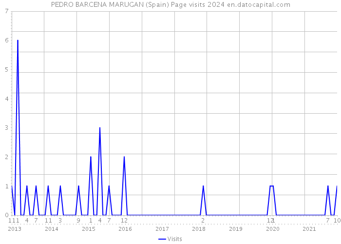 PEDRO BARCENA MARUGAN (Spain) Page visits 2024 