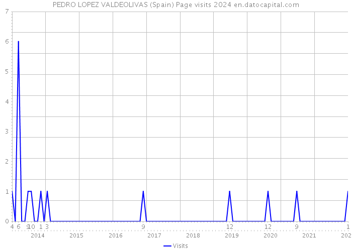PEDRO LOPEZ VALDEOLIVAS (Spain) Page visits 2024 