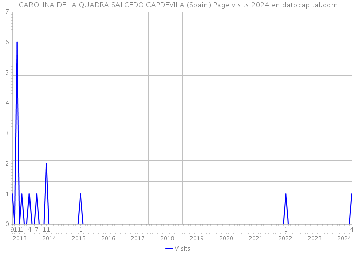 CAROLINA DE LA QUADRA SALCEDO CAPDEVILA (Spain) Page visits 2024 