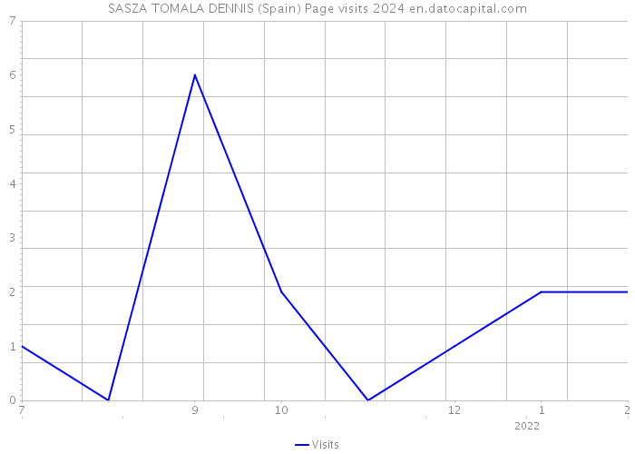 SASZA TOMALA DENNIS (Spain) Page visits 2024 
