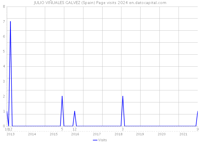 JULIO VIÑUALES GALVEZ (Spain) Page visits 2024 