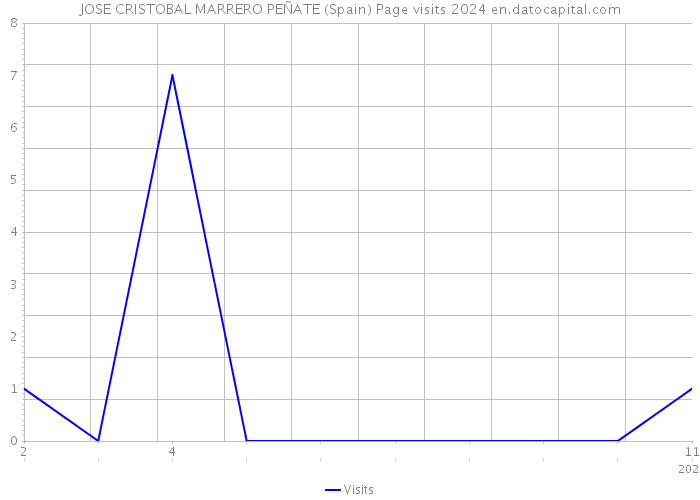 JOSE CRISTOBAL MARRERO PEÑATE (Spain) Page visits 2024 