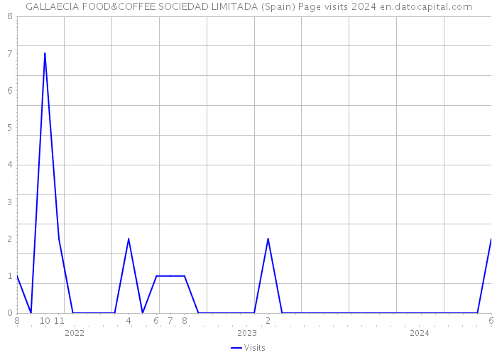 GALLAECIA FOOD&COFFEE SOCIEDAD LIMITADA (Spain) Page visits 2024 