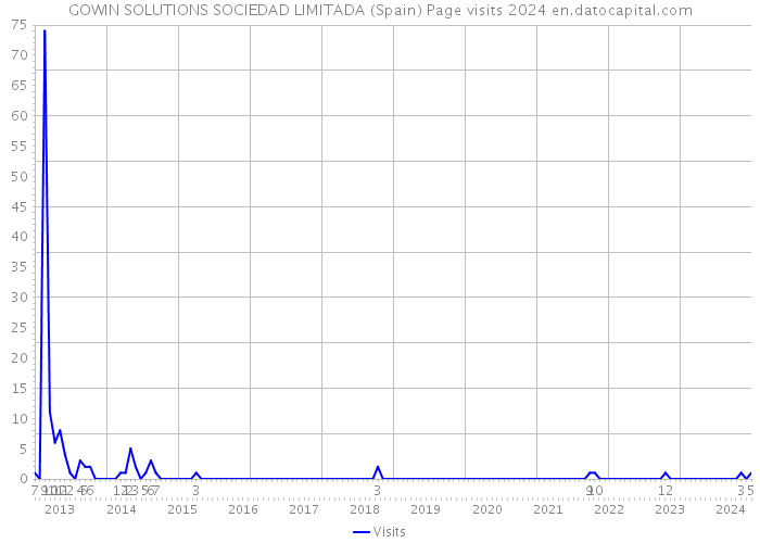 GOWIN SOLUTIONS SOCIEDAD LIMITADA (Spain) Page visits 2024 