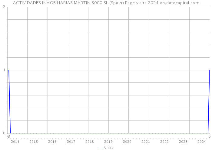 ACTIVIDADES INMOBILIARIAS MARTIN 3000 SL (Spain) Page visits 2024 