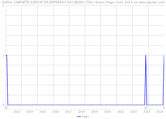 GAESA GABINETE ASESOR DE EMPRESAS SOCIEDAD LTDA (Spain) Page visits 2024 