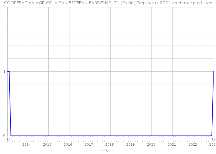 COOPERATIVA AGRICOLA SAN ESTEBAN BARDENAS, 71 (Spain) Page visits 2024 