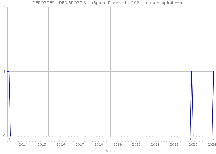 DEPORTES LIDER SPORT S.L. (Spain) Page visits 2024 