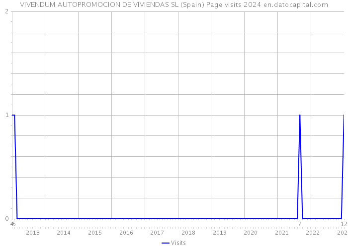 VIVENDUM AUTOPROMOCION DE VIVIENDAS SL (Spain) Page visits 2024 