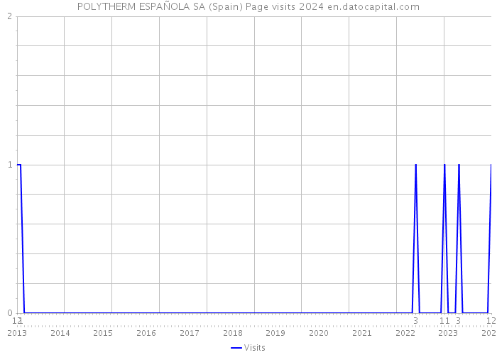 POLYTHERM ESPAÑOLA SA (Spain) Page visits 2024 