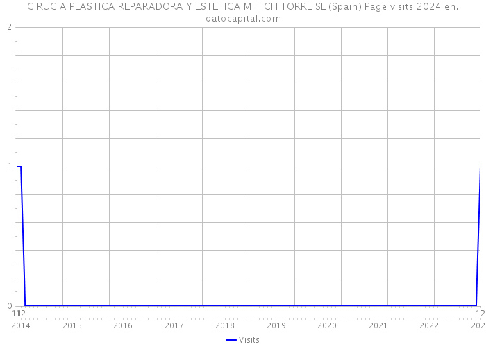 CIRUGIA PLASTICA REPARADORA Y ESTETICA MITICH TORRE SL (Spain) Page visits 2024 