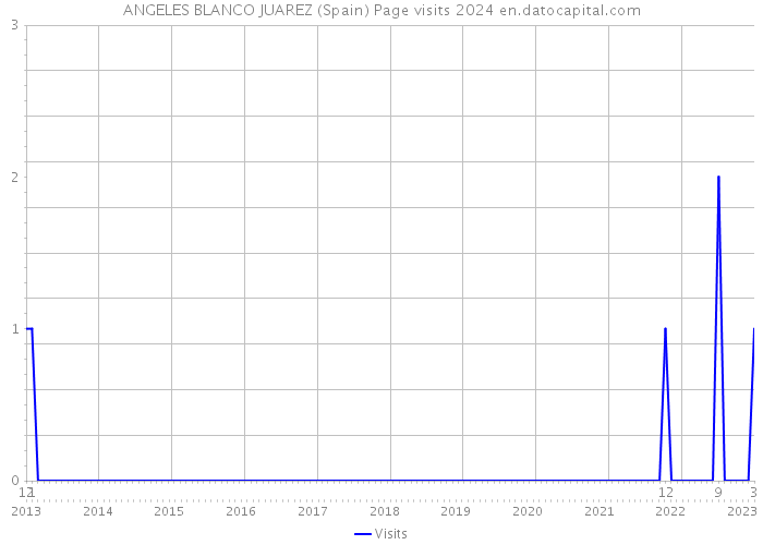 ANGELES BLANCO JUAREZ (Spain) Page visits 2024 