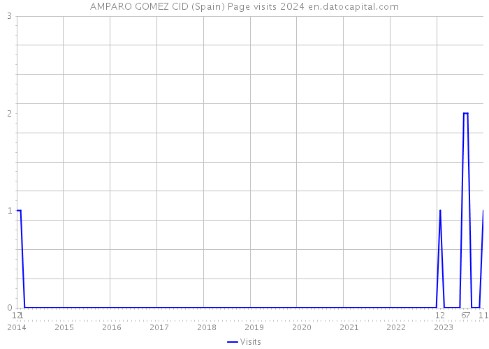 AMPARO GOMEZ CID (Spain) Page visits 2024 
