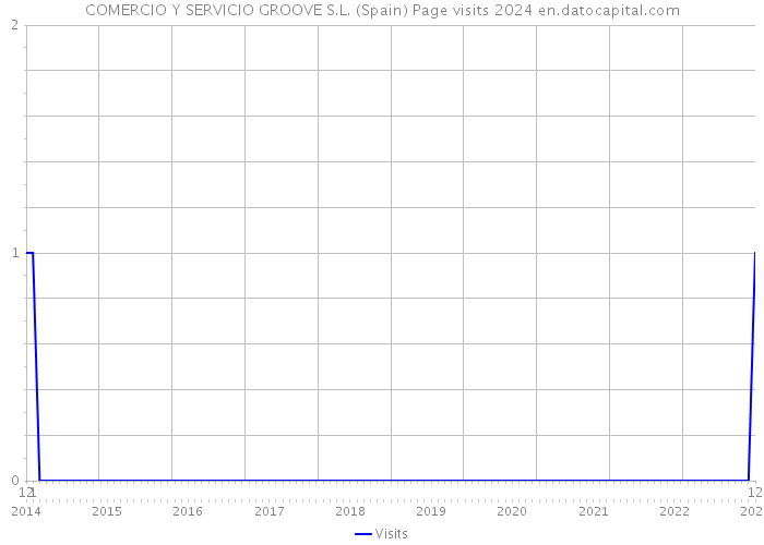 COMERCIO Y SERVICIO GROOVE S.L. (Spain) Page visits 2024 