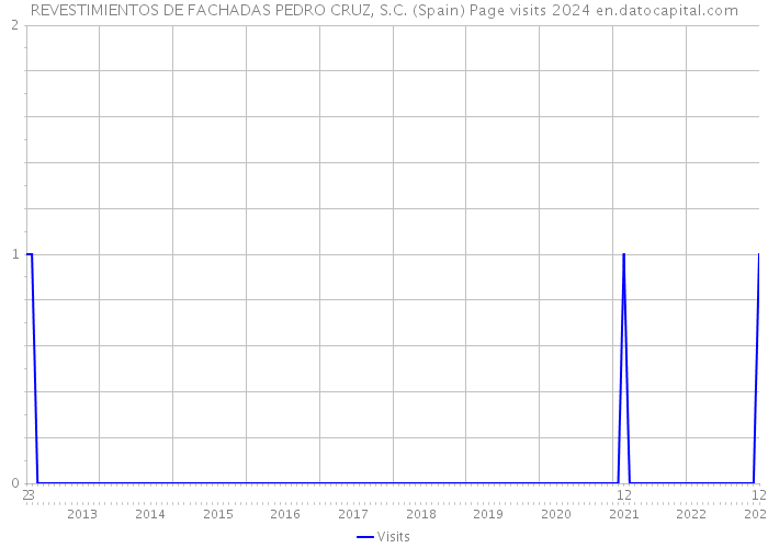 REVESTIMIENTOS DE FACHADAS PEDRO CRUZ, S.C. (Spain) Page visits 2024 