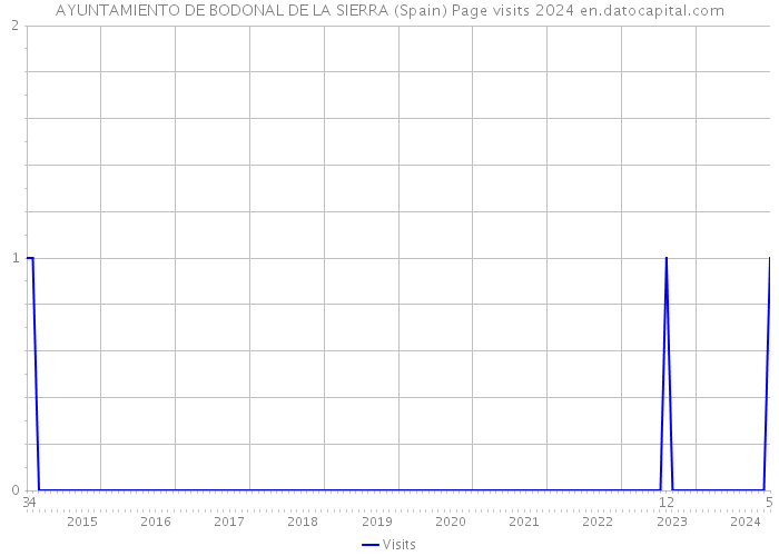 AYUNTAMIENTO DE BODONAL DE LA SIERRA (Spain) Page visits 2024 