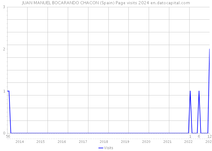 JUAN MANUEL BOCARANDO CHACON (Spain) Page visits 2024 