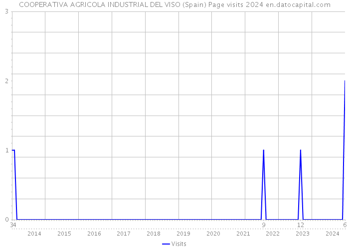 COOPERATIVA AGRICOLA INDUSTRIAL DEL VISO (Spain) Page visits 2024 