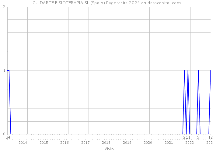 CUIDARTE FISIOTERAPIA SL (Spain) Page visits 2024 