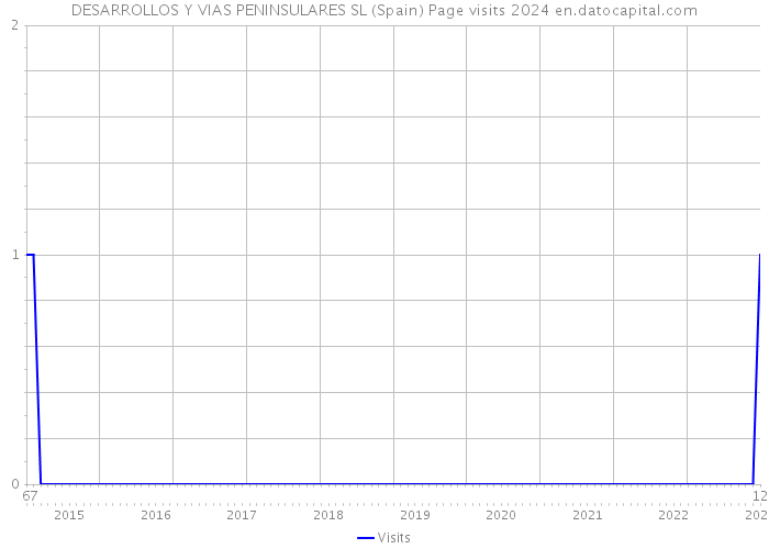 DESARROLLOS Y VIAS PENINSULARES SL (Spain) Page visits 2024 