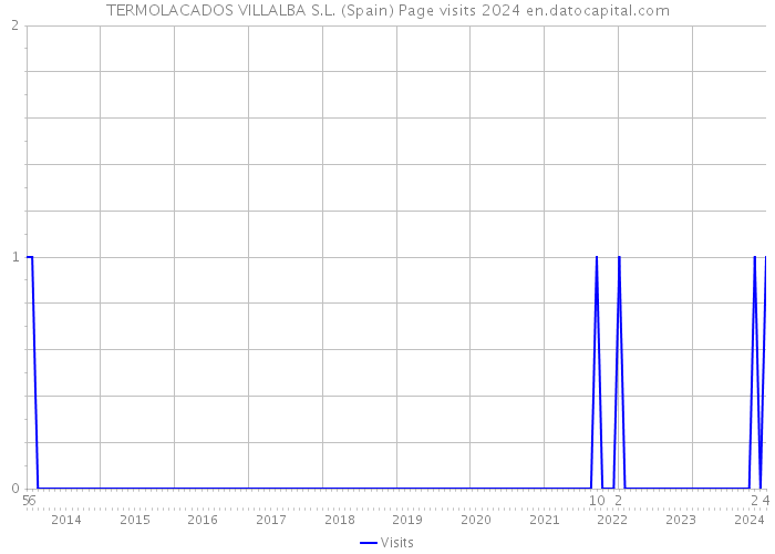 TERMOLACADOS VILLALBA S.L. (Spain) Page visits 2024 