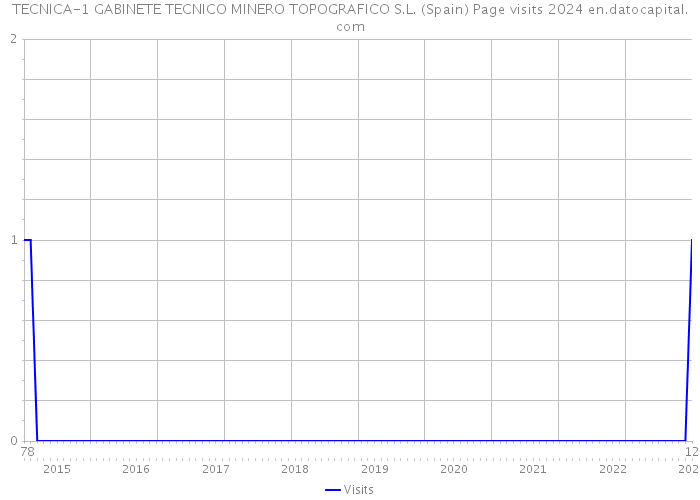 TECNICA-1 GABINETE TECNICO MINERO TOPOGRAFICO S.L. (Spain) Page visits 2024 
