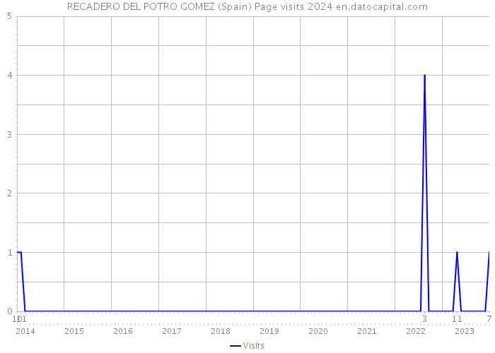 RECADERO DEL POTRO GOMEZ (Spain) Page visits 2024 