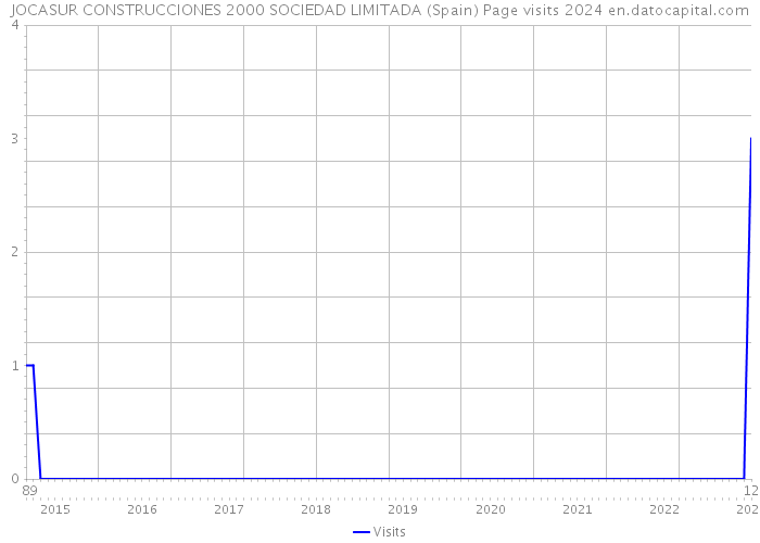 JOCASUR CONSTRUCCIONES 2000 SOCIEDAD LIMITADA (Spain) Page visits 2024 