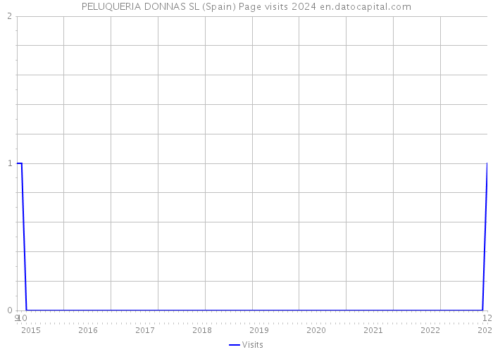 PELUQUERIA DONNAS SL (Spain) Page visits 2024 