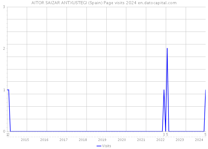 AITOR SAIZAR ANTXUSTEGI (Spain) Page visits 2024 