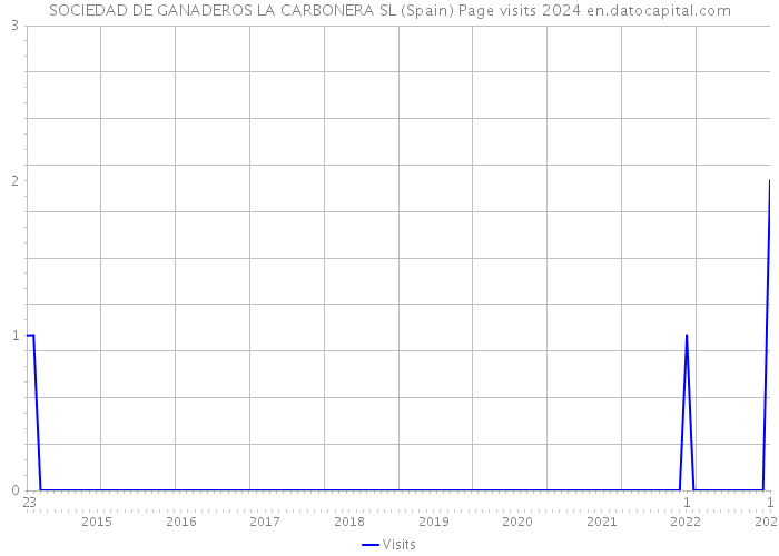 SOCIEDAD DE GANADEROS LA CARBONERA SL (Spain) Page visits 2024 