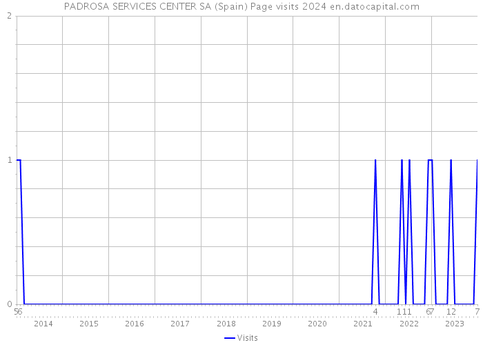 PADROSA SERVICES CENTER SA (Spain) Page visits 2024 