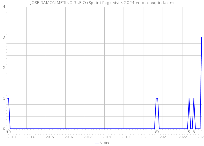 JOSE RAMON MERINO RUBIO (Spain) Page visits 2024 