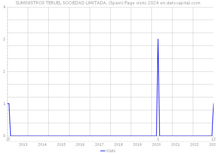 SUMINISTROS TERUEL SOCIEDAD LIMITADA. (Spain) Page visits 2024 