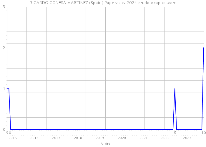 RICARDO CONESA MARTINEZ (Spain) Page visits 2024 