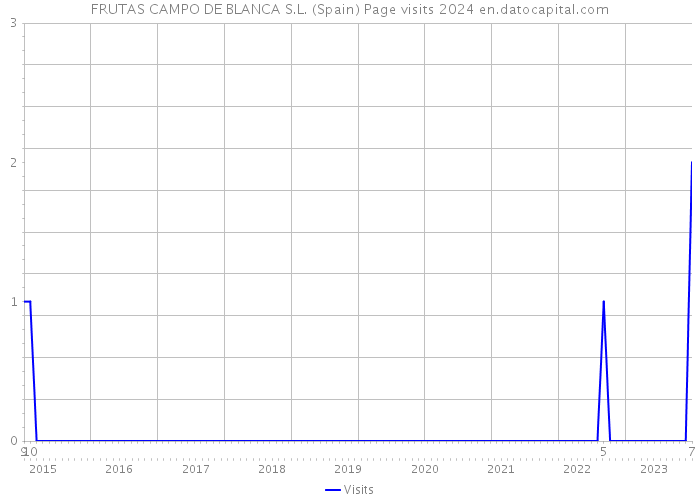 FRUTAS CAMPO DE BLANCA S.L. (Spain) Page visits 2024 