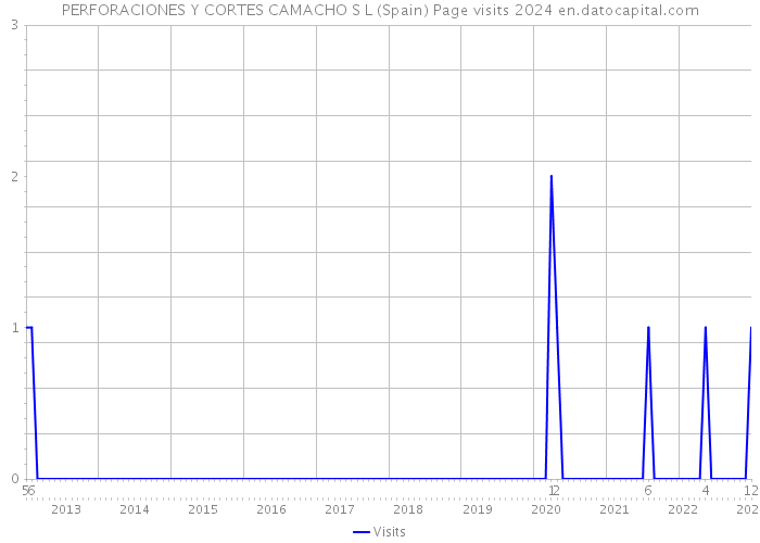 PERFORACIONES Y CORTES CAMACHO S L (Spain) Page visits 2024 