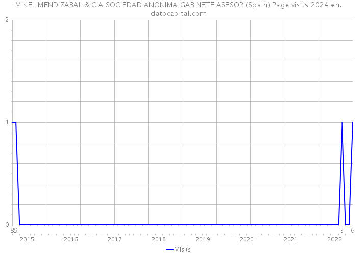 MIKEL MENDIZABAL & CIA SOCIEDAD ANONIMA GABINETE ASESOR (Spain) Page visits 2024 