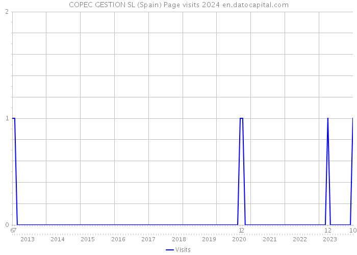 COPEC GESTION SL (Spain) Page visits 2024 