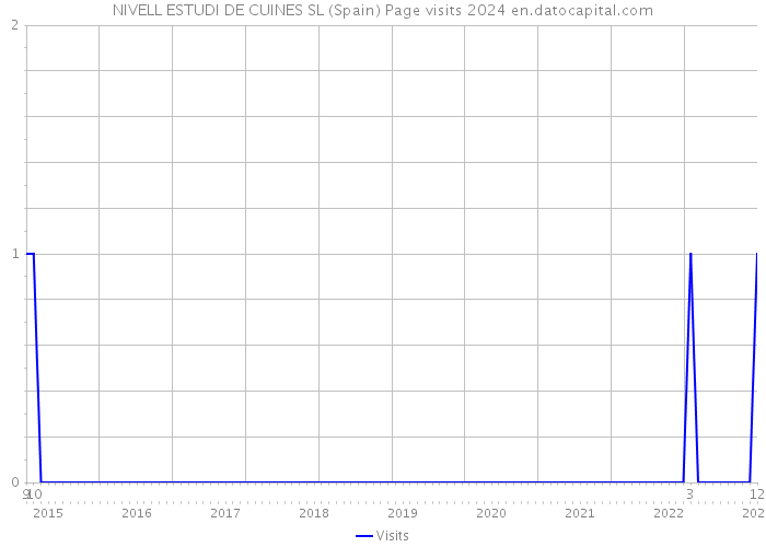 NIVELL ESTUDI DE CUINES SL (Spain) Page visits 2024 