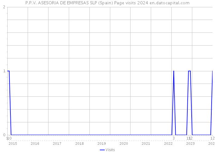 P.P.V. ASESORIA DE EMPRESAS SLP (Spain) Page visits 2024 