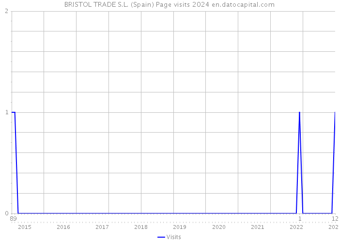 BRISTOL TRADE S.L. (Spain) Page visits 2024 
