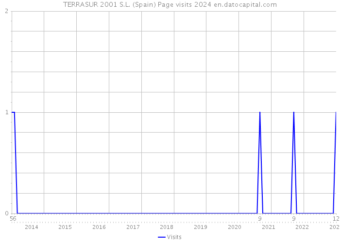 TERRASUR 2001 S.L. (Spain) Page visits 2024 
