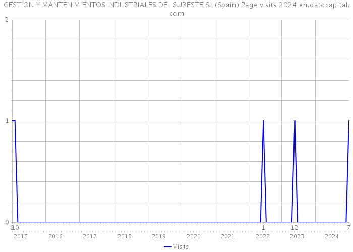 GESTION Y MANTENIMIENTOS INDUSTRIALES DEL SURESTE SL (Spain) Page visits 2024 